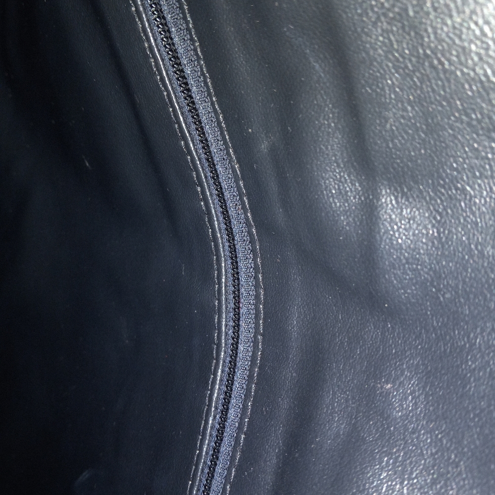 Vintage Leather Patchwork Clutch - image 2